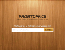 Tablet Screenshot of frontoffice.com